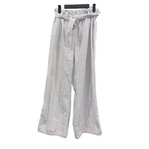 Jonathan Simkhai seersucker wide‎ leg belted pants sz small